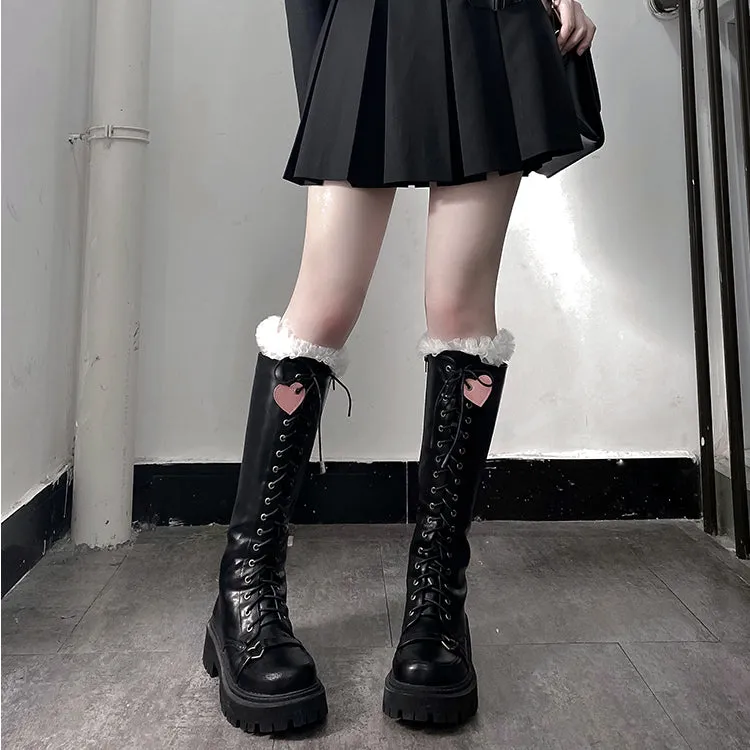 3 Color Punk Lolita Sweet Boots ON820 - Buy Now