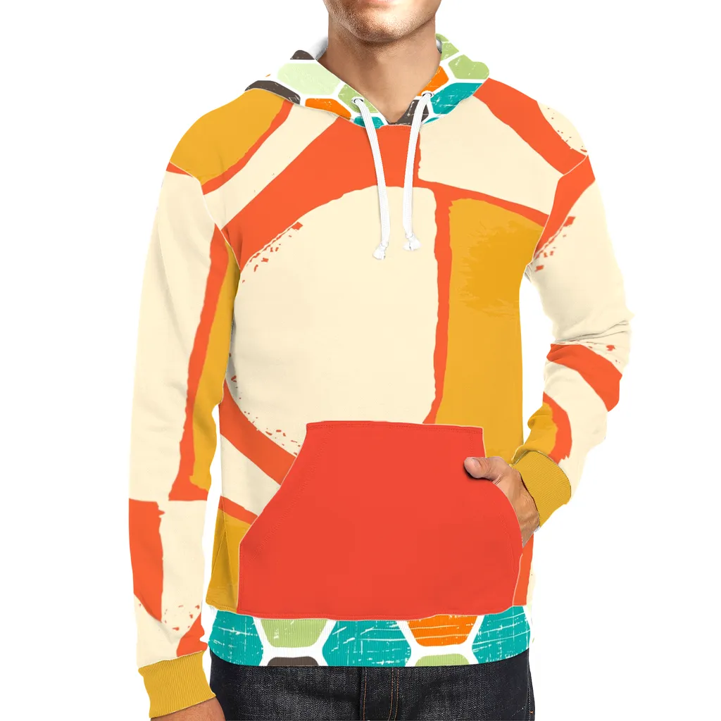 Abstract Orange Hoodie