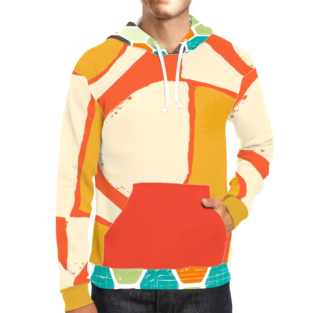 Abstract Orange Hoodie