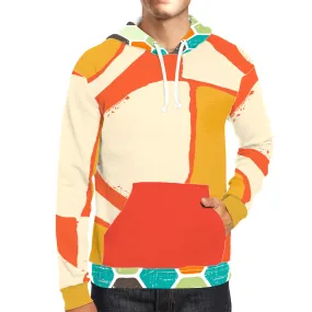 Abstract Orange Hoodie