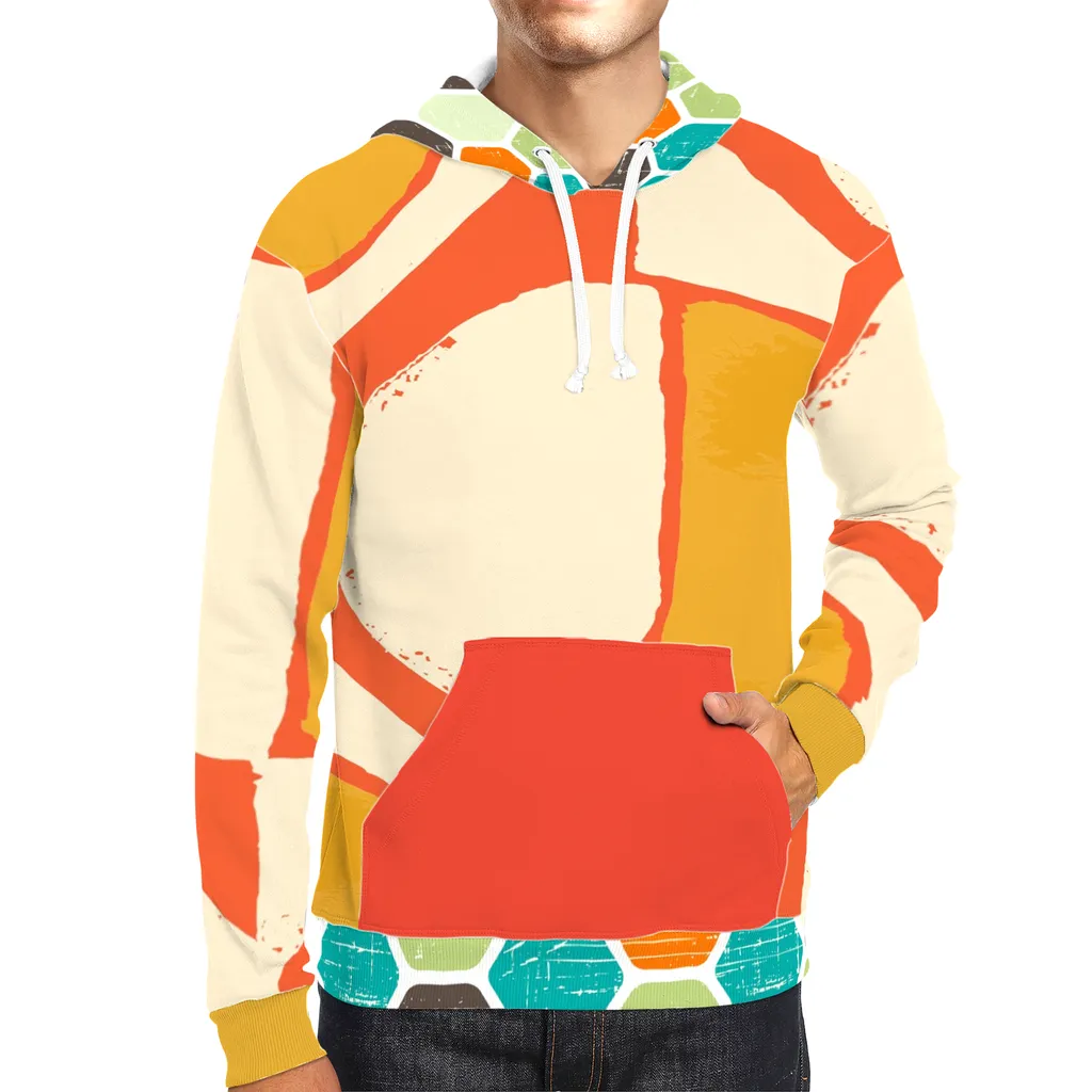 Abstract Orange Hoodie