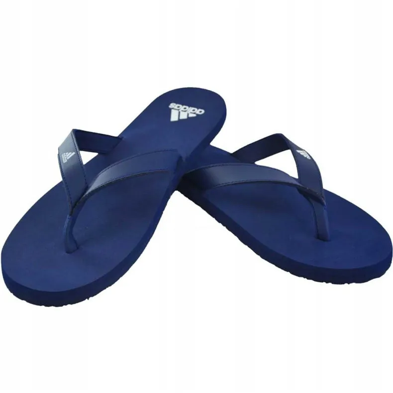 Adidas Dark Blue/White Eezay Flip Flop Thongs Men's Casual Shoes