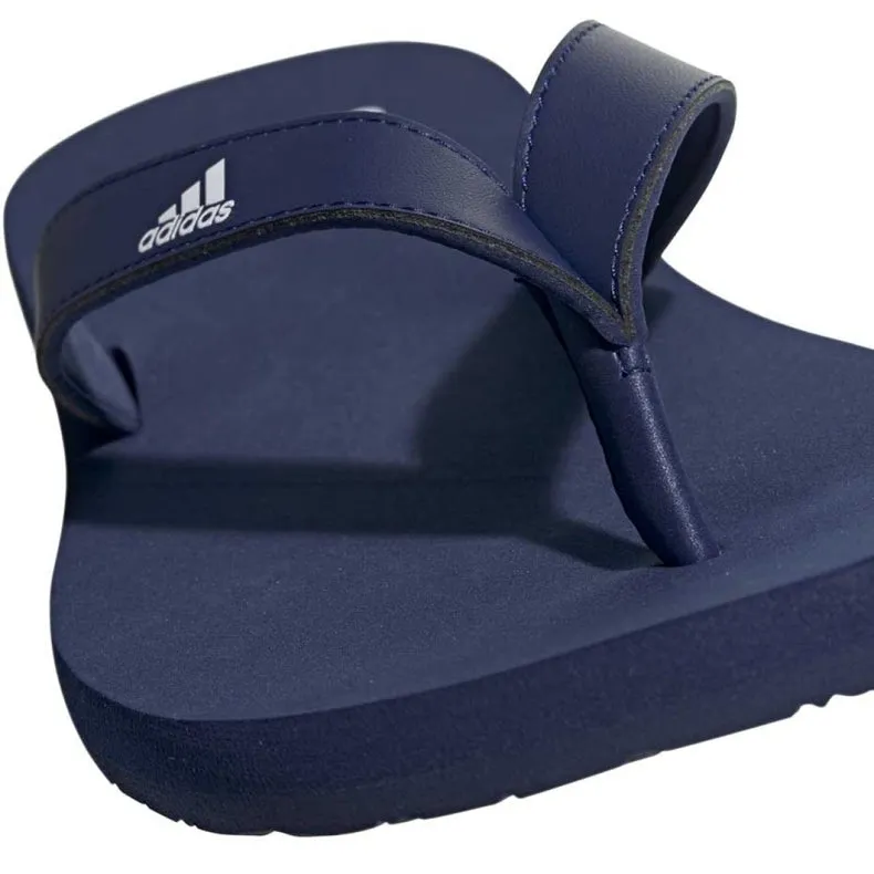 Adidas Dark Blue/White Eezay Flip Flop Thongs Men's Casual Shoes