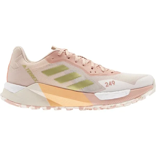 ADIDAS-TERREX AGRAVIC ULTRA W WONDER WHITE/GOLD METALLIC/ACID ORANGE 21 WONWHI/GOLDMT/ACIORA  - Trail running shoes