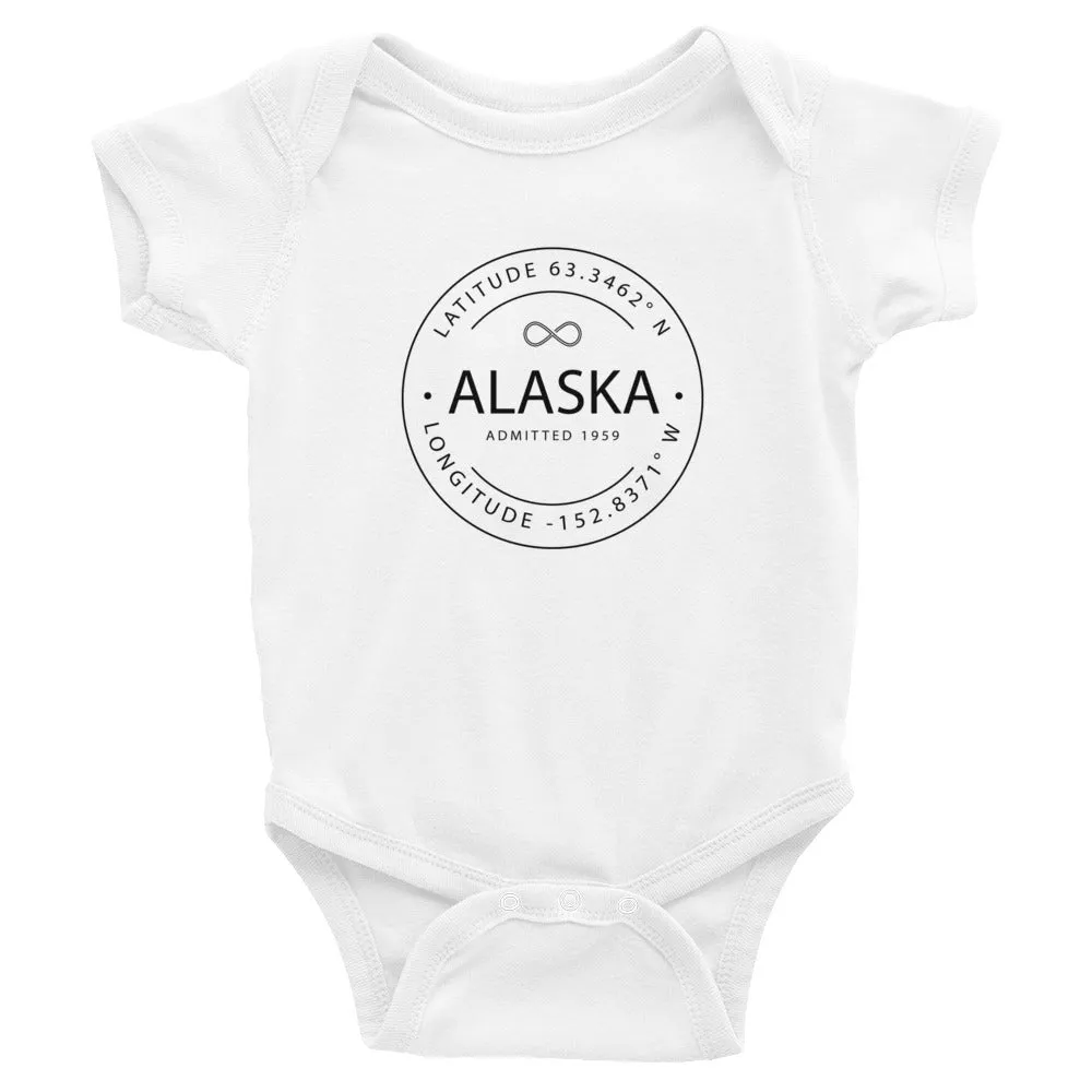 Alaska Bodysuit - Latitude & Longitude - Infant Clothing