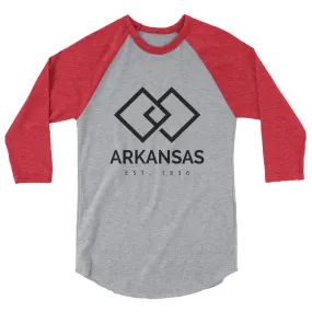 Arkansas 3/4 Sleeve Raglan Shirt Established