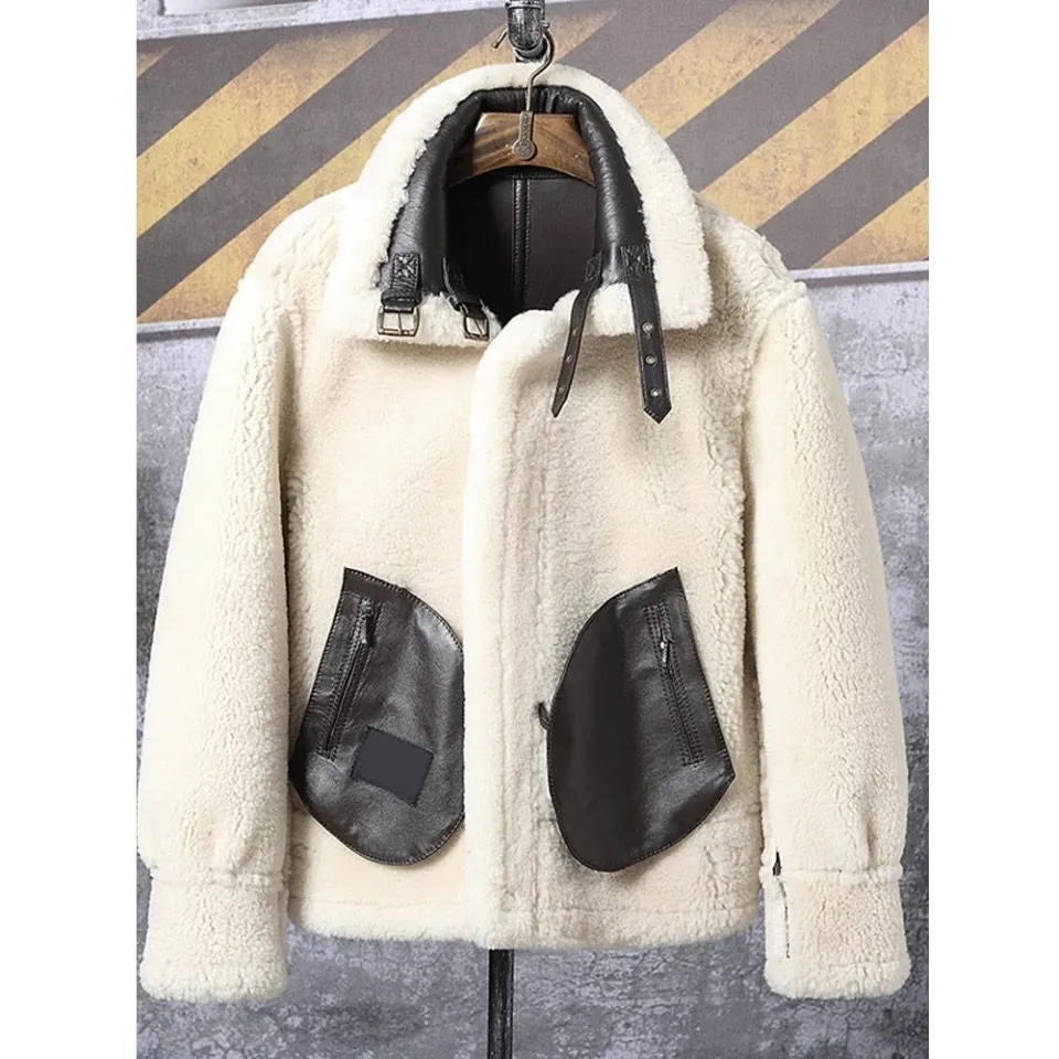 B3 Bomber Jacket Sheepskin Shearling Jacket