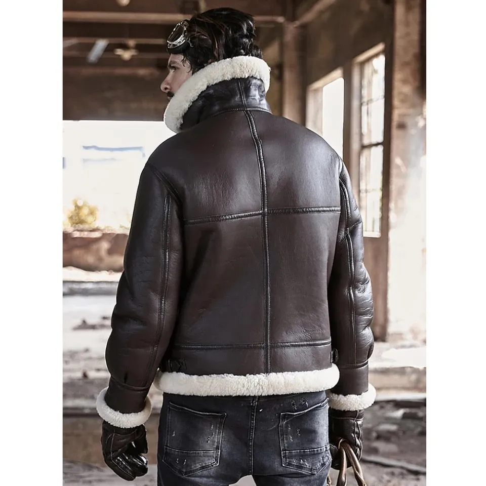 B3 Bomber Jacket Sheepskin Shearling Jacket