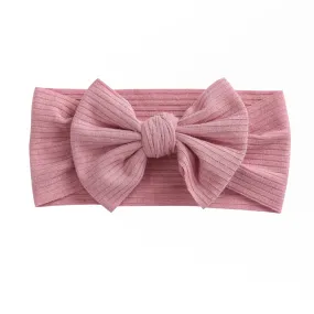 Baby Headband, Soft Bow Knot Headband, Blush Color