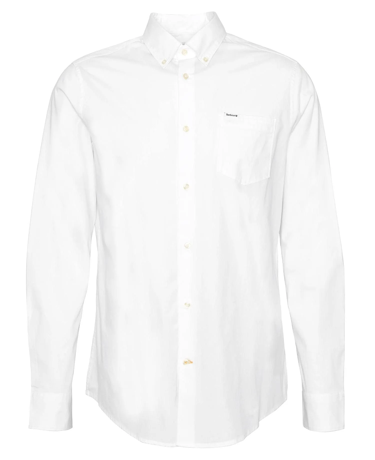 barbour cotton white shirt