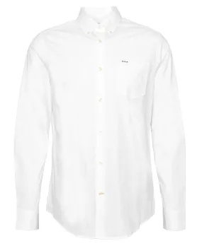 barbour cotton white shirt