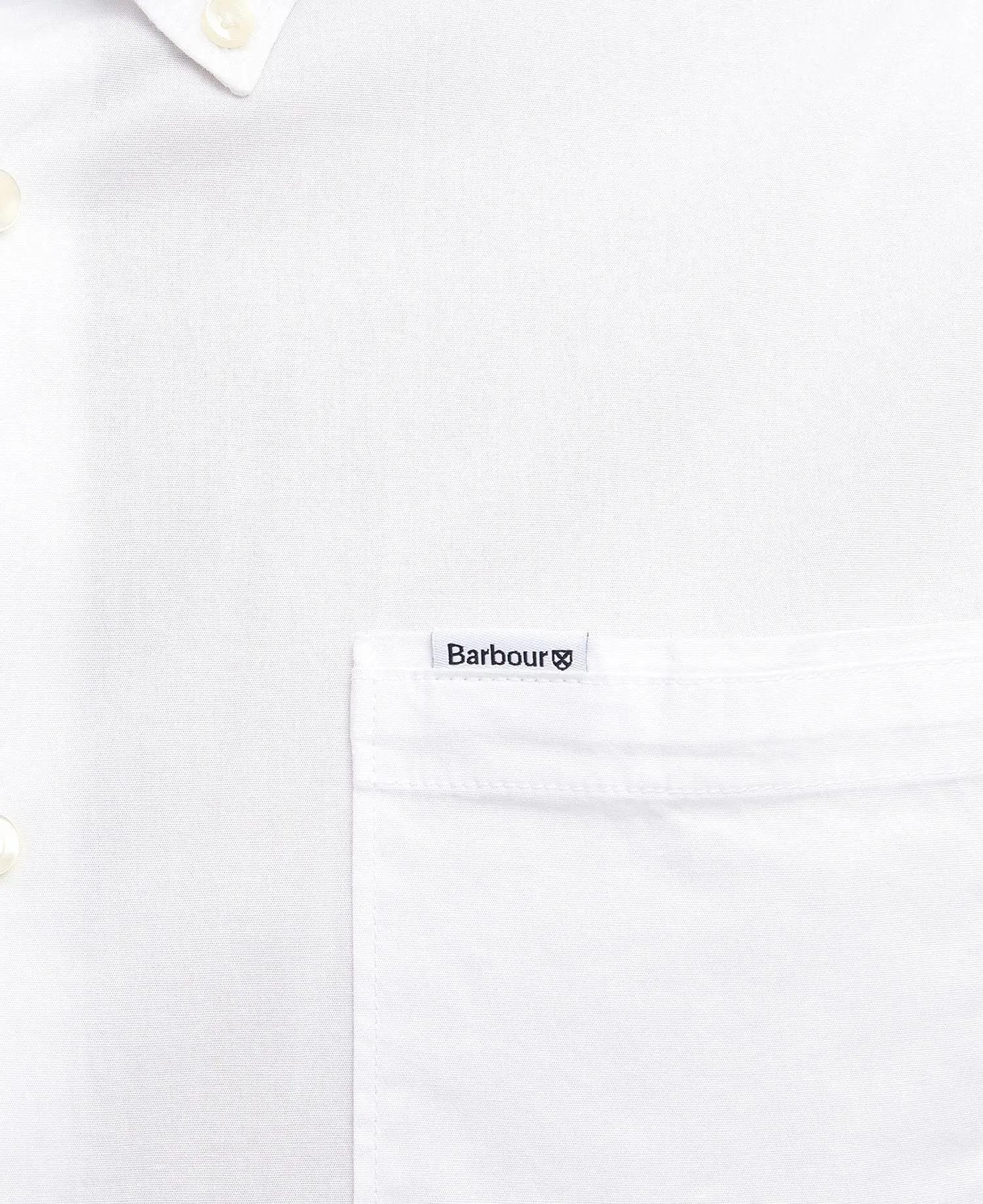 barbour cotton white shirt