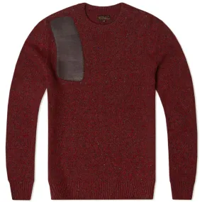 Barbour Woolsington Crew Neck Merlot