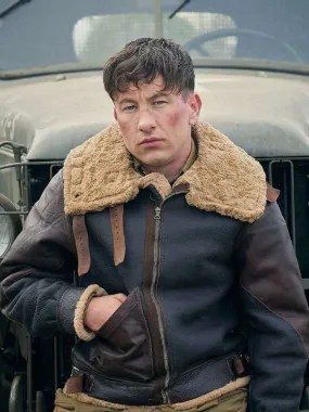 Barry Keoghan Masters of the Air 2024 Bomber Leather Jacket