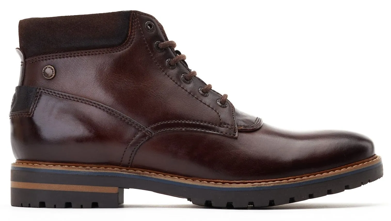 Base London Hawkins Men's Leather Lace Up Boot