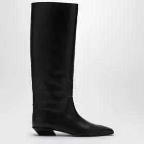 BETTINA BLACK LEATHER BOOT