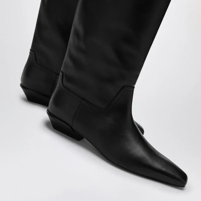 BETTINA BLACK LEATHER BOOT