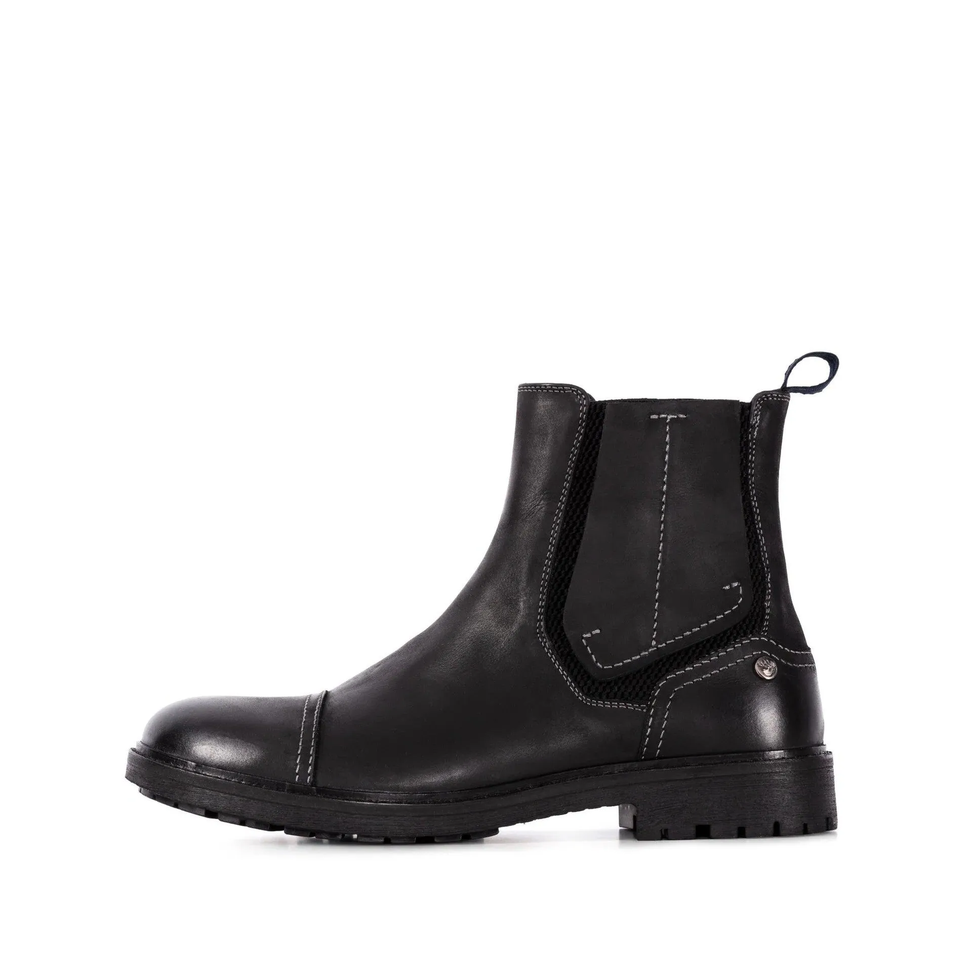 Black Heavy Chelsea Boot - FORGE Collection