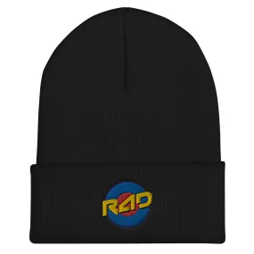 Black Target Cuffed Beanie