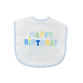 Blue Birthday Bib for Toddlers