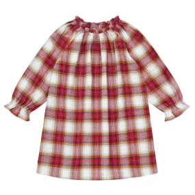 Bonton Child Dahlia Dress Red Plaid