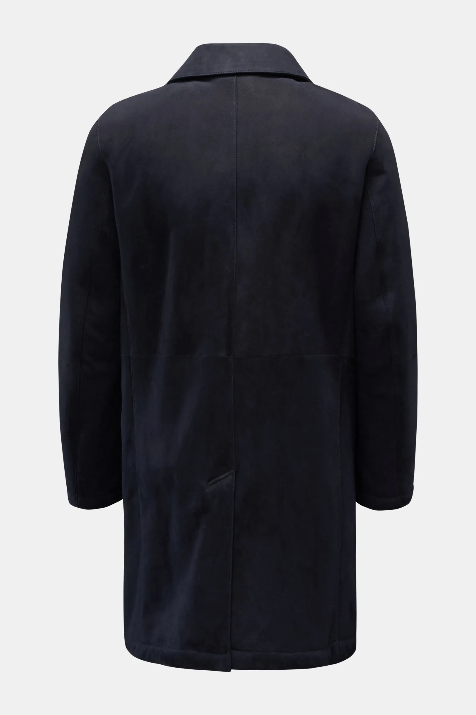 BRIONI shearling coat navy