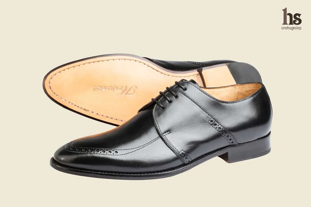 Brogue Saddle Derby Black - Shop Now!