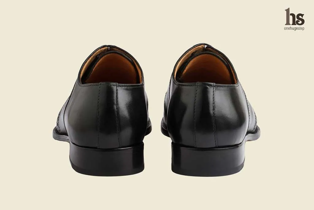 Brogue Saddle Derby Black - Shop Now!