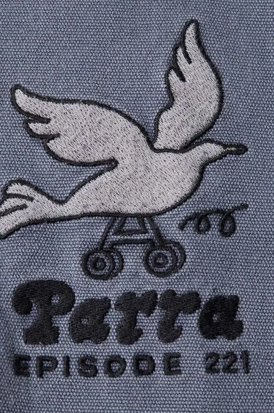 by Parra cotton jacket Twilled Bird Wheel blue color 51350