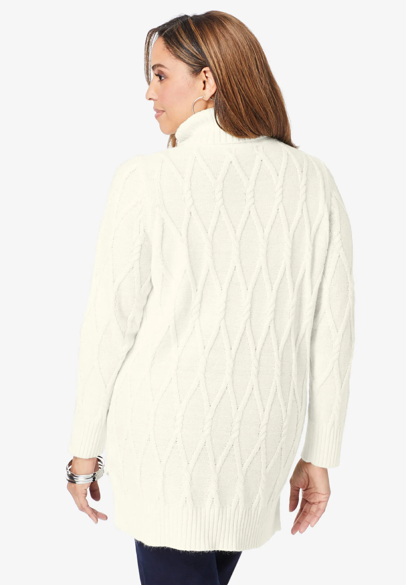 Cable Turtleneck Sweater