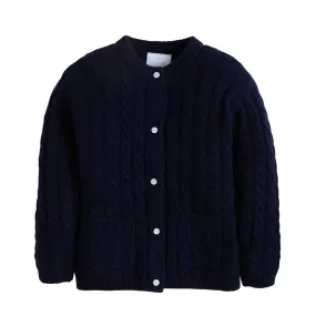 Cashmere Cardigan Navy