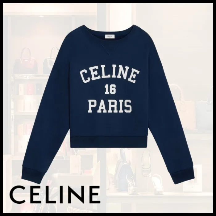 Celine Paris 16 Cotton Fleece Sweatshirt