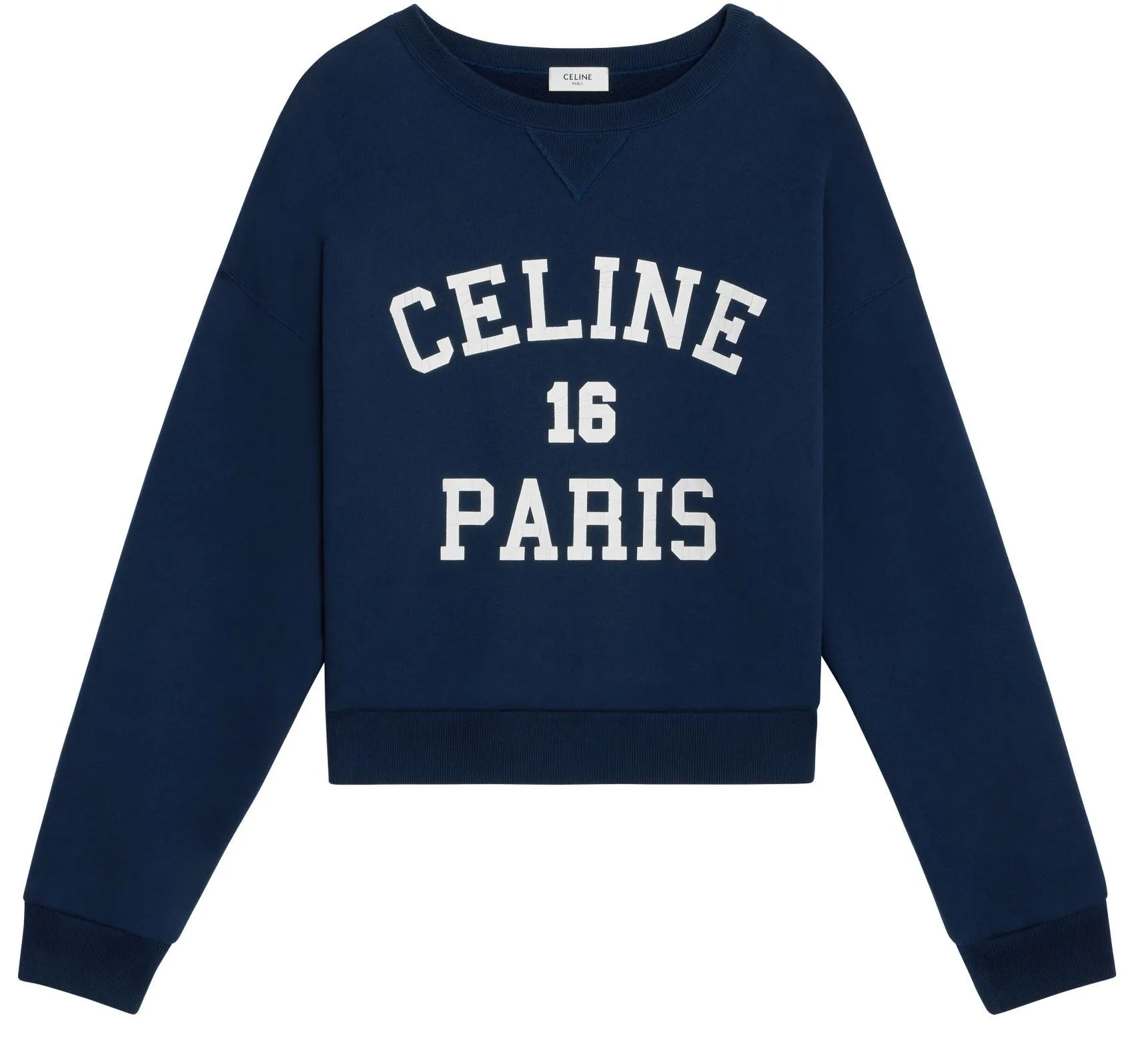 Celine Paris 16 Cotton Fleece Sweatshirt