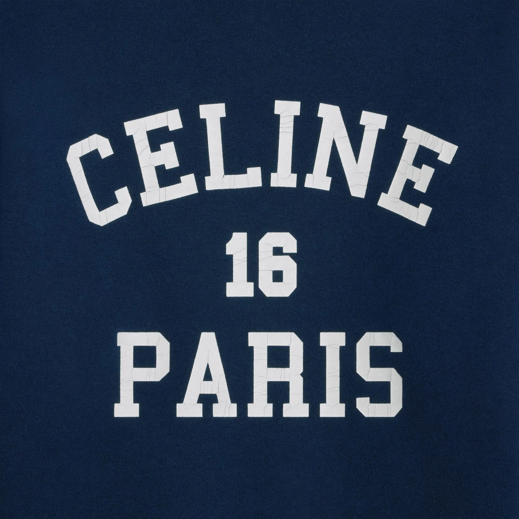 Celine Paris 16 Cotton Fleece Sweatshirt