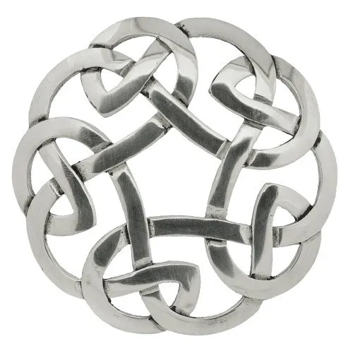 Celtic Interlace Plaid Brooch - 247