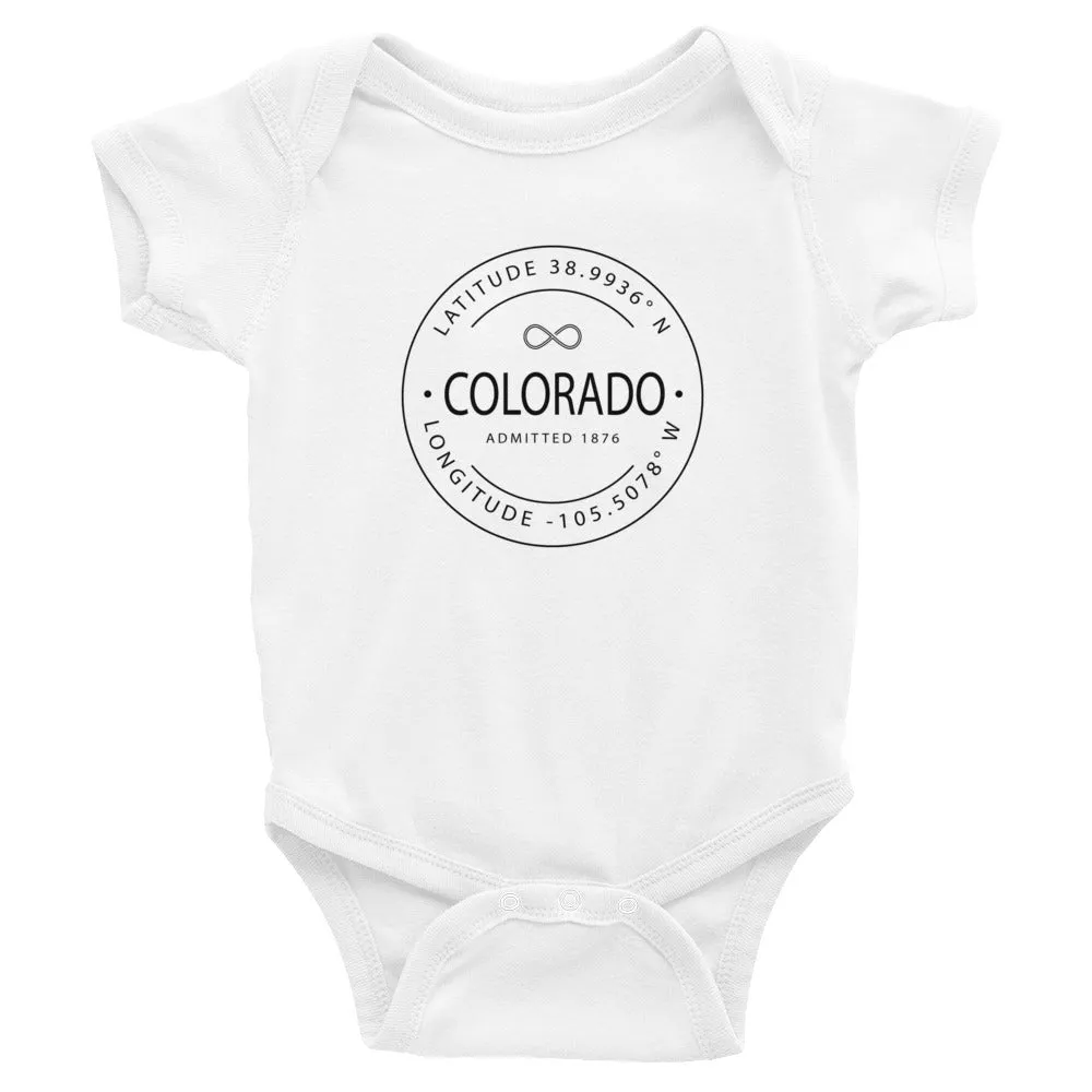 Colorado - Baby Onesie - Coordinates