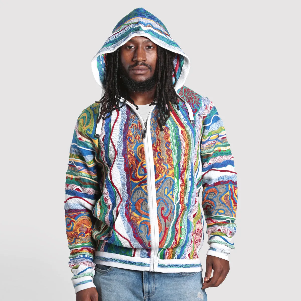 COOGI Hooded Zip-up Sweater