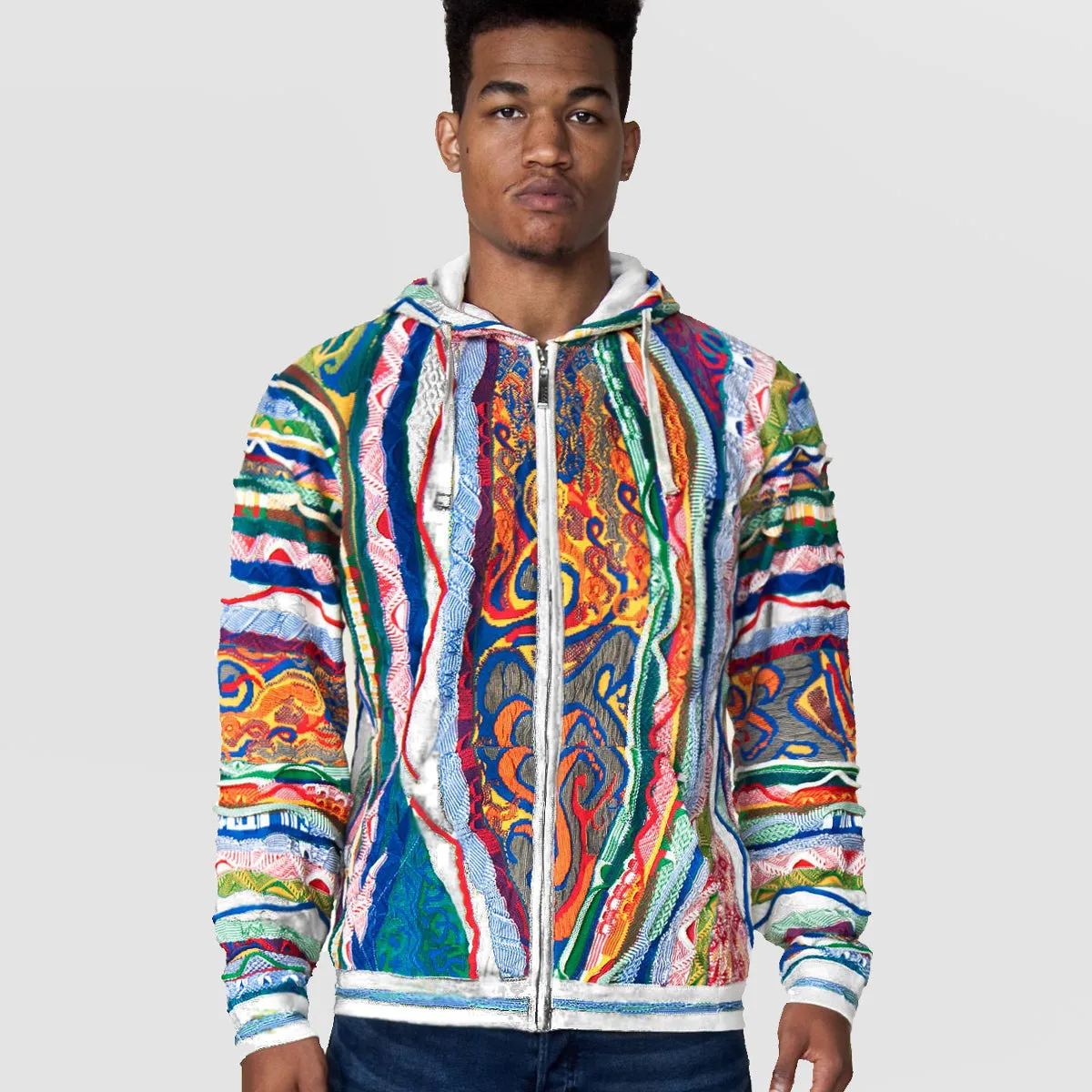 COOGI Hooded Zip-up Sweater