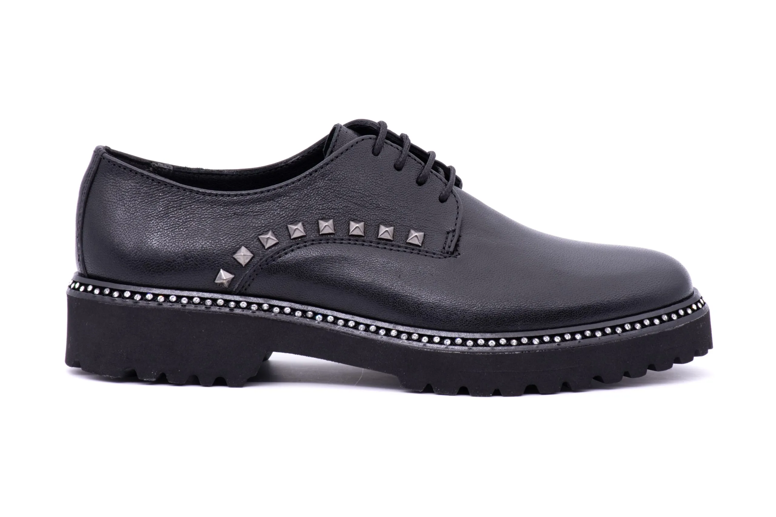 Derby Shoes with Rhinestone Soles