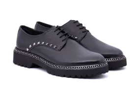 Derby Shoes with Rhinestone Soles