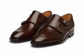 Diplomat Dark Brown Double Monkstrap Shoes