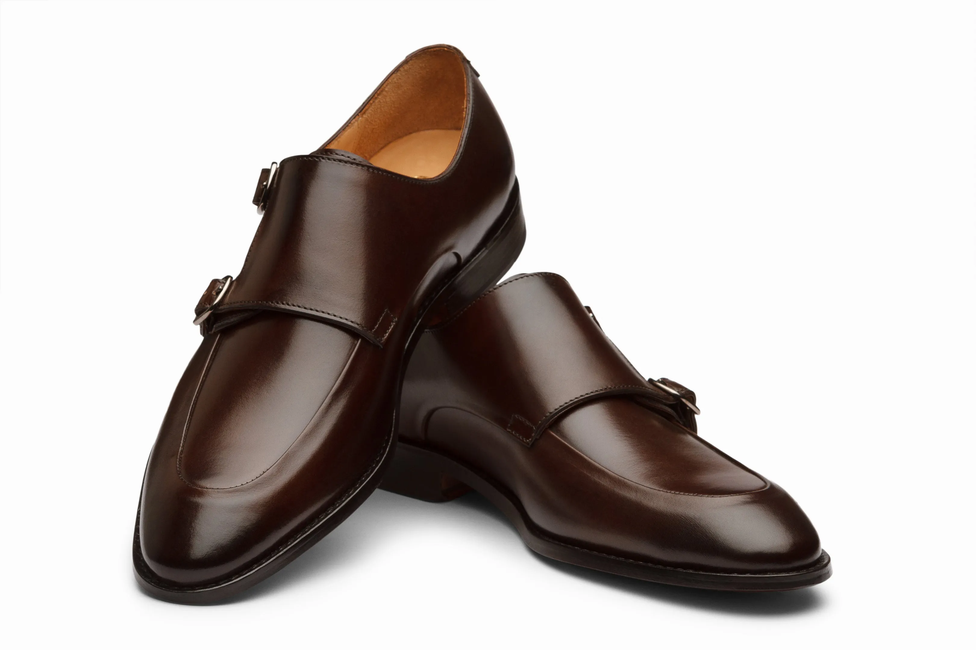 Diplomat Dark Brown Double Monkstrap Shoes