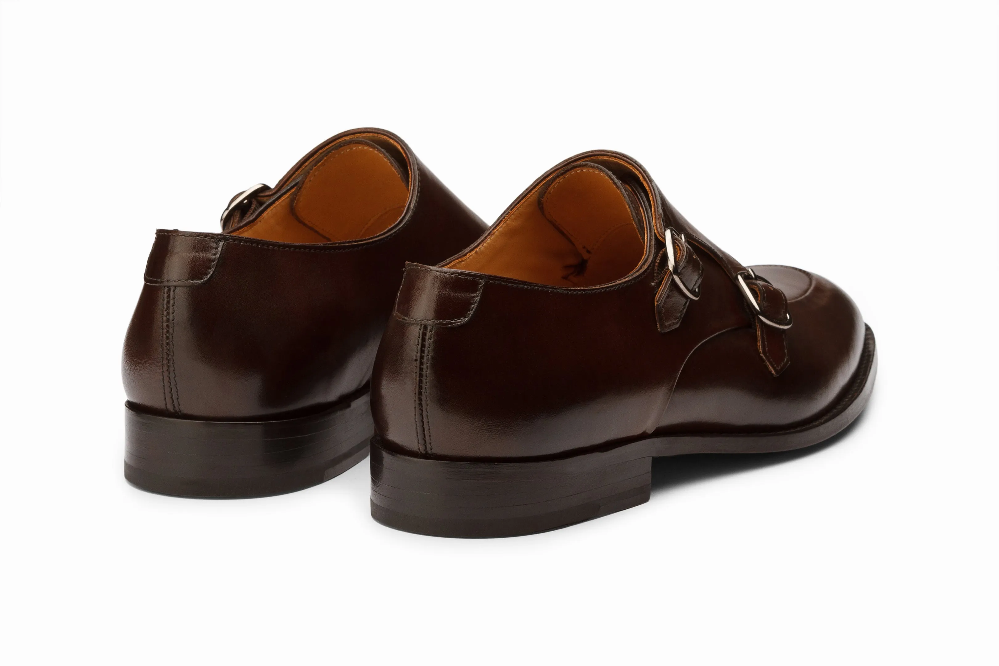 Diplomat Dark Brown Double Monkstrap Shoes