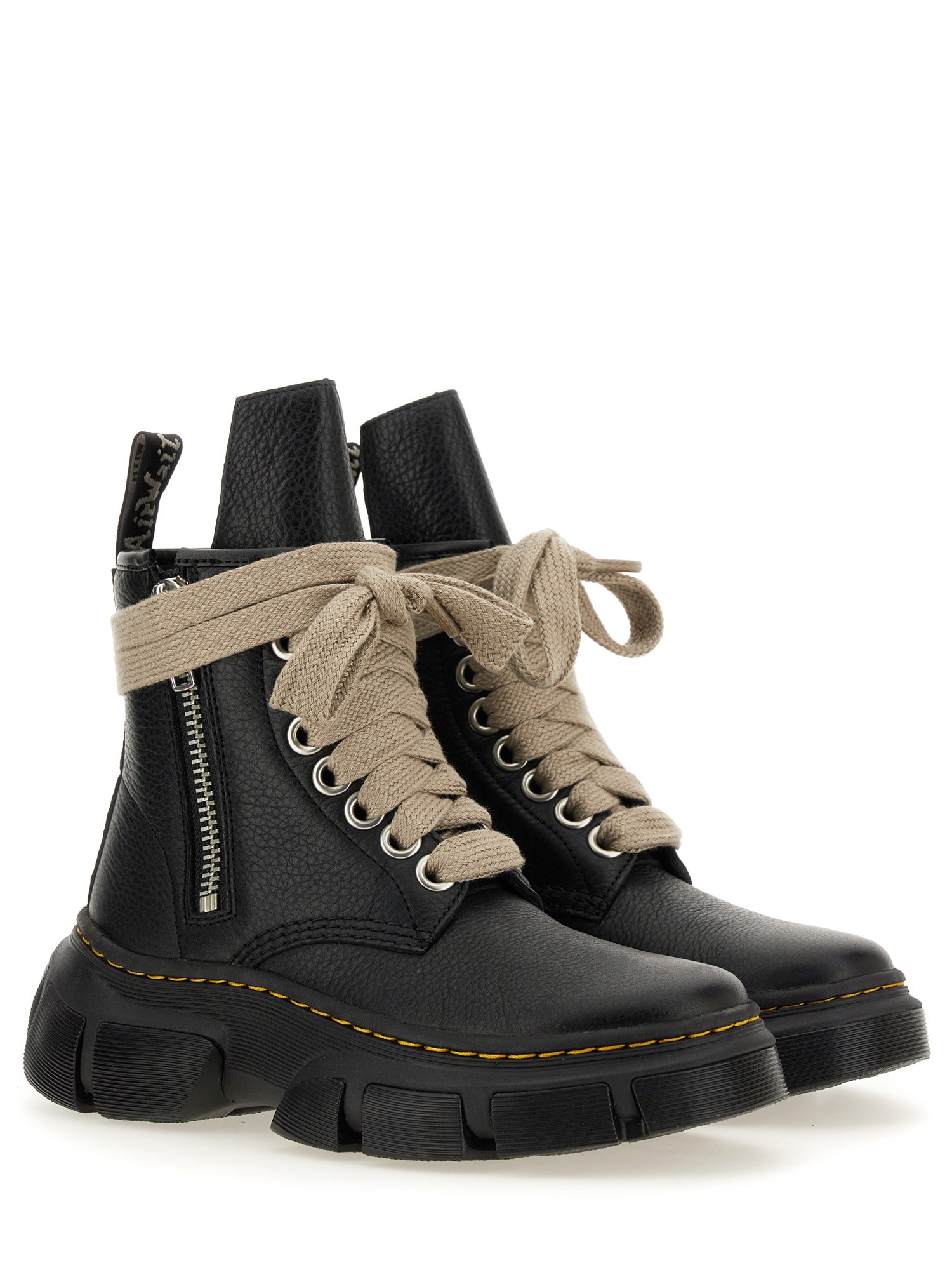 DR. MARTENS X RICK OWENS    1460 DMXL JUMBO LEATHER BOOT