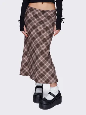 Edith Plaid Midi Skirt