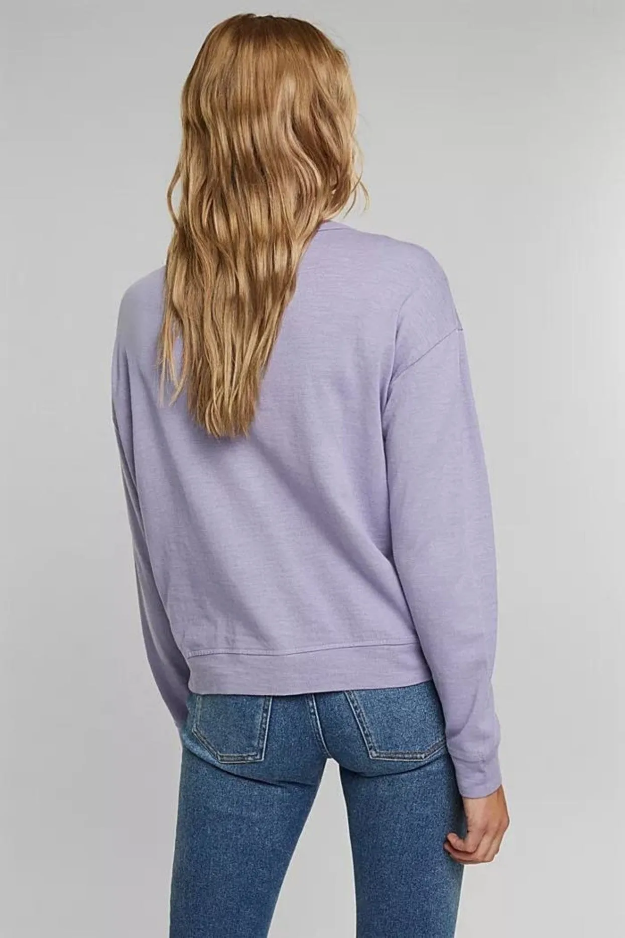 Esprit Lilac Sustainable Knit Pigment Dye Cardigan