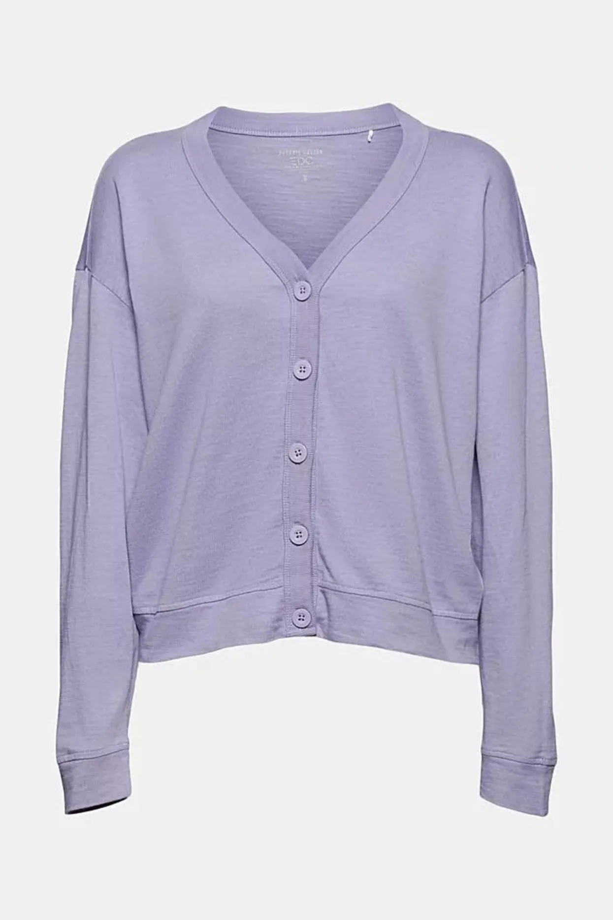 Esprit Lilac Sustainable Knit Pigment Dye Cardigan