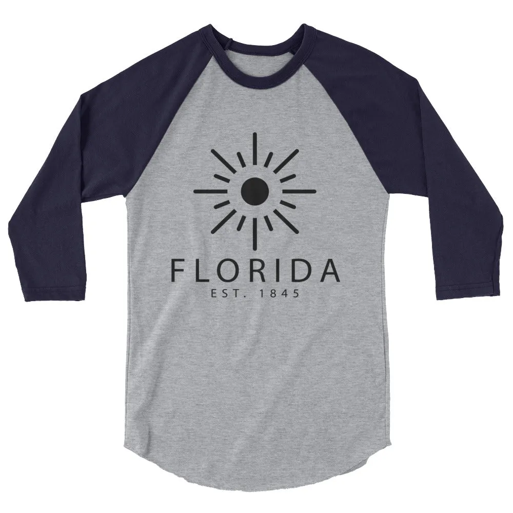 Florida Raglan Shirt 3/4 Sleeve - Established | Buy Now | Free Shipping