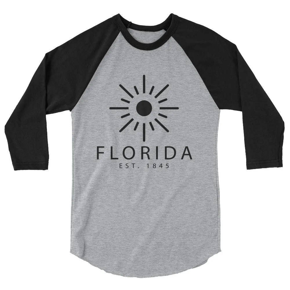 Florida Raglan Shirt 3/4 Sleeve - Established | Buy Now | Free Shipping