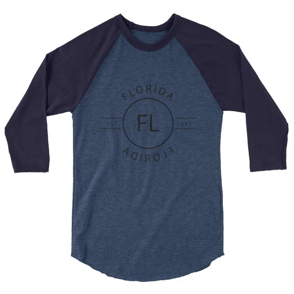 Florida Raglan Shirt with 3/4 Sleeves - Reflections